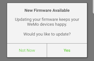 Firmware update available.