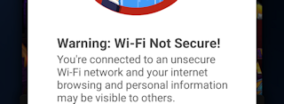 Phone connecting to unsecure network